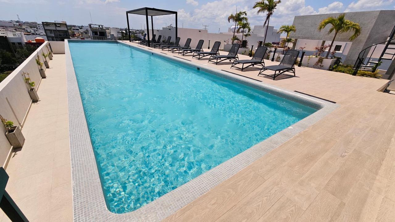 Fancy 3 Bedroom In Downtown Playa Rooftop Pool Gym Appartamento *